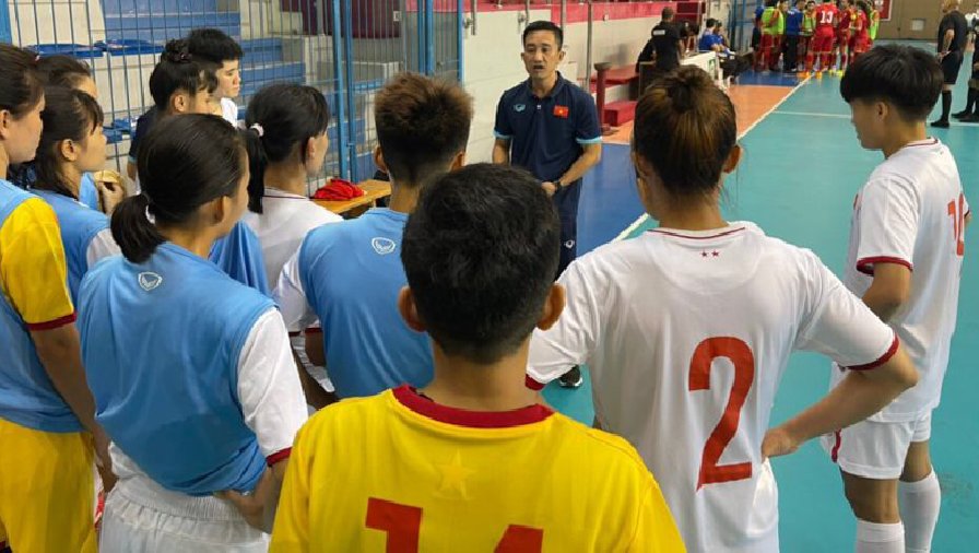 ĐT futsal nữ Việt Nam thắng trận giao hữu đầu tiên trước SEA Games 31