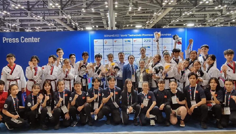 Taekwondo Việt Nam giành 10 huy chương ở giải vô địch quyền thế giới 2022