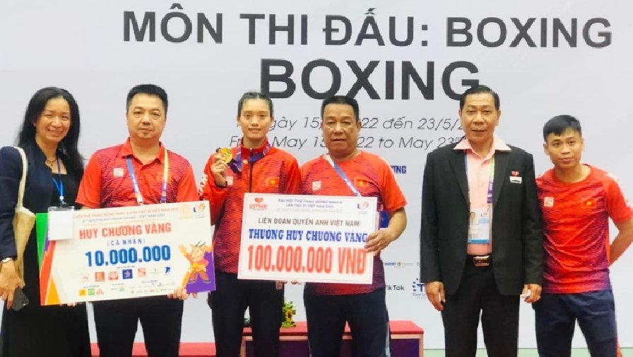 Liên đoàn Boxing Việt Nam chi 460 triệu đồng thưởng VĐV giành huy chương SEA Games 31