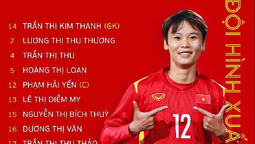 Đội hình xuất phát Nữ Đức vs Nữ Việt Nam: Cơ hội cho các cầu thủ trẻ