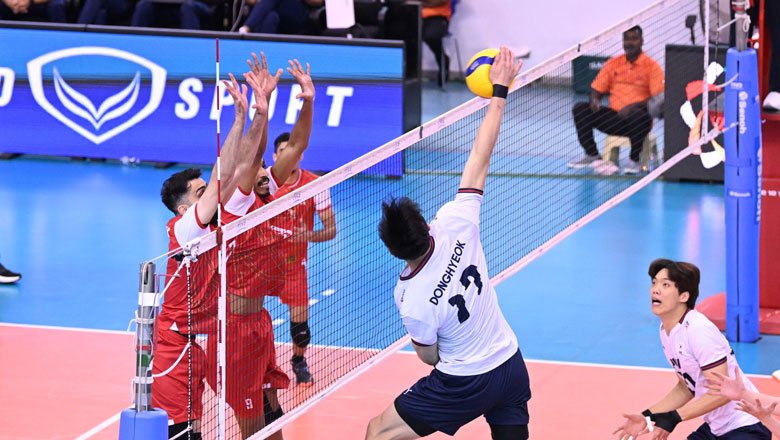 Tuyển bóng chuyền nam Hàn Quốc ngược dòng bất thành ở bán kết AVC Nations Cup 2025
