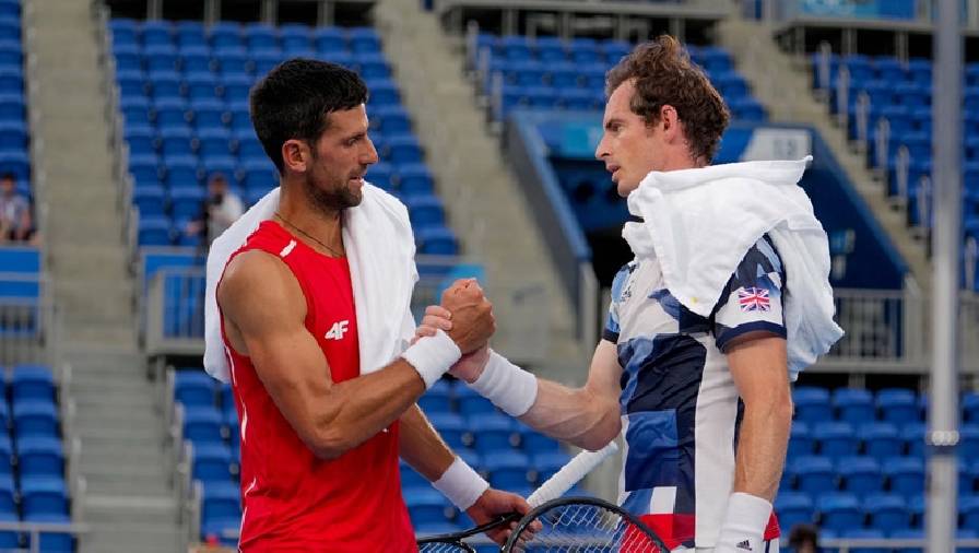 Tennis Olympic Tokyo 2021: Novak Djokovic so tài cùng Andy Murray trên sân tập