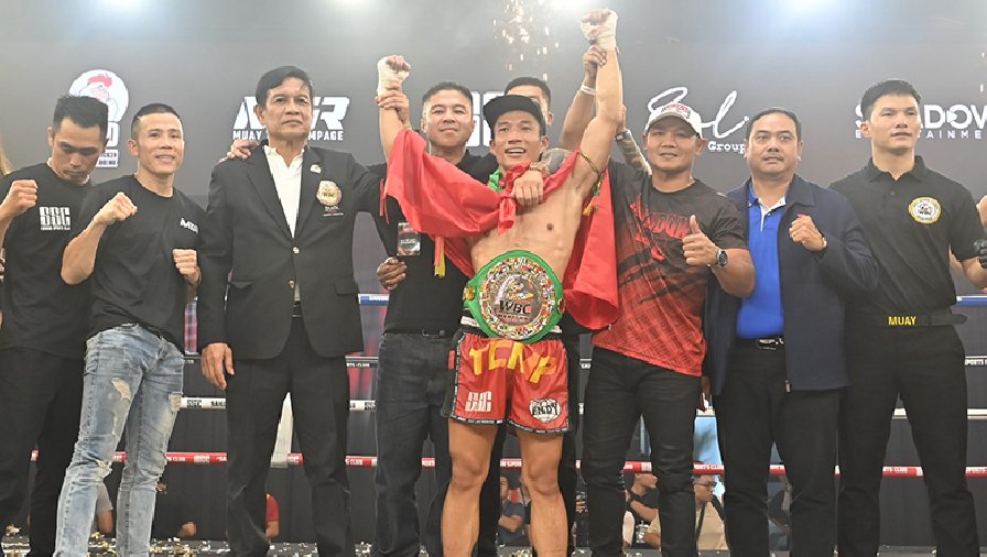 Trương Cao Minh Phát ép 8kg để giành đai WBC Muay