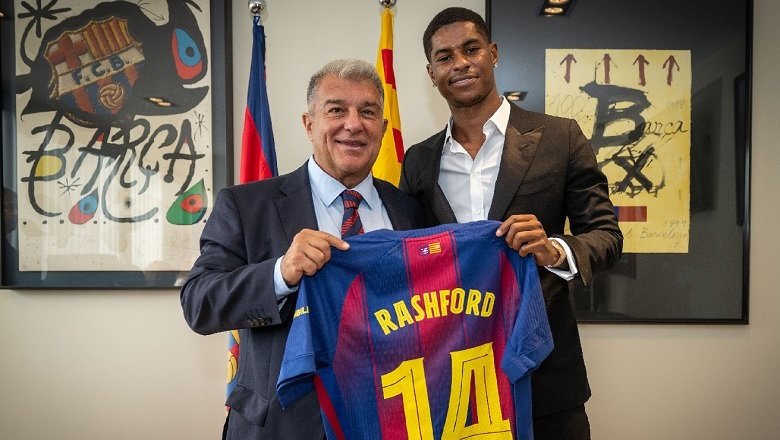 Rashford chính thức gia nhập Barcelona, khoác số áo huyền thoại