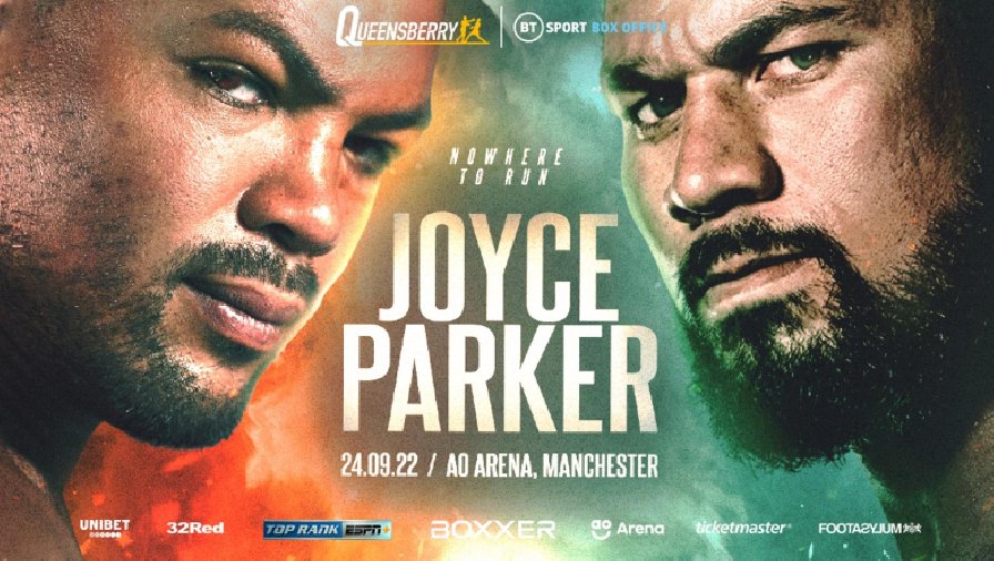 Lịch thi đấu, fight card Boxing Joe Joyce vs Joseph Parker