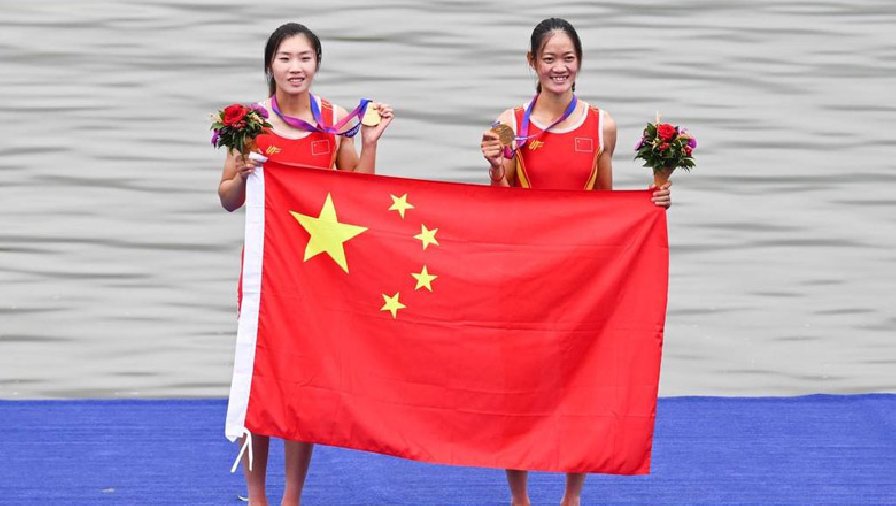 Đôi nữ Rowing Trung Quốc giành HCV đầu tiên tại ASIAD 19 