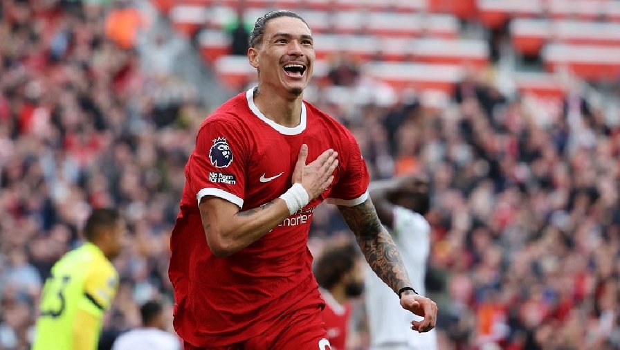 Kết quả bóng đá Liverpool vs West Ham: Bước ngoặt Nunez, tiếp mạch thăng hoa