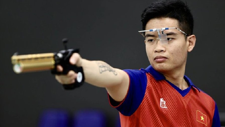 Phạm Quang Huy giữ phong độ đỉnh cao, nhưng chỉ về hạng 9 ở giải bắn súng châu Á 2023