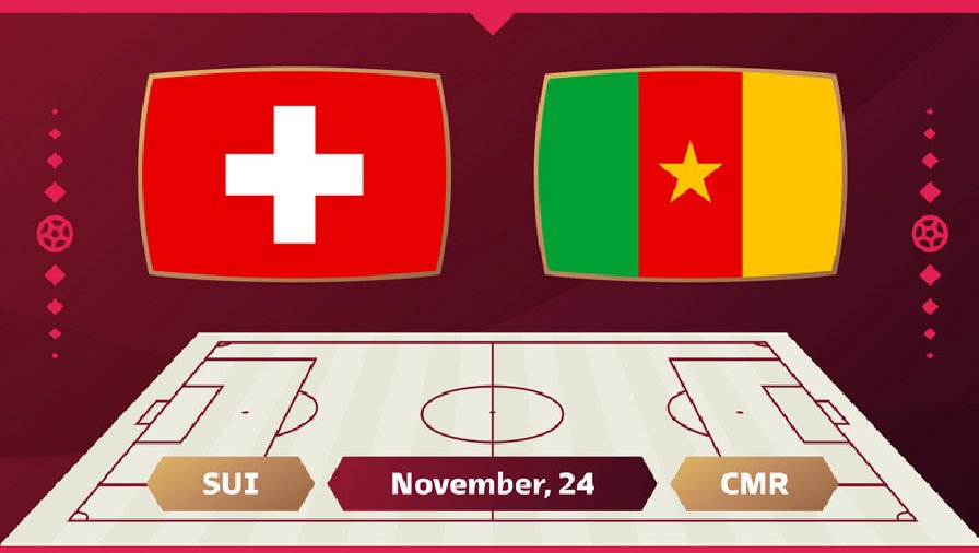 Thành tích, lịch sử đối đầu Thụy Sĩ vs Cameroon, 02h00 ngày 25/11