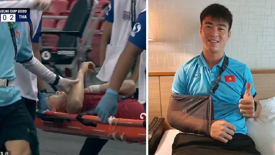 Duy Mạnh xác nhận chấn thương vai, nghỉ đá bán kết lượt về AFF Cup gặp Thái Lan