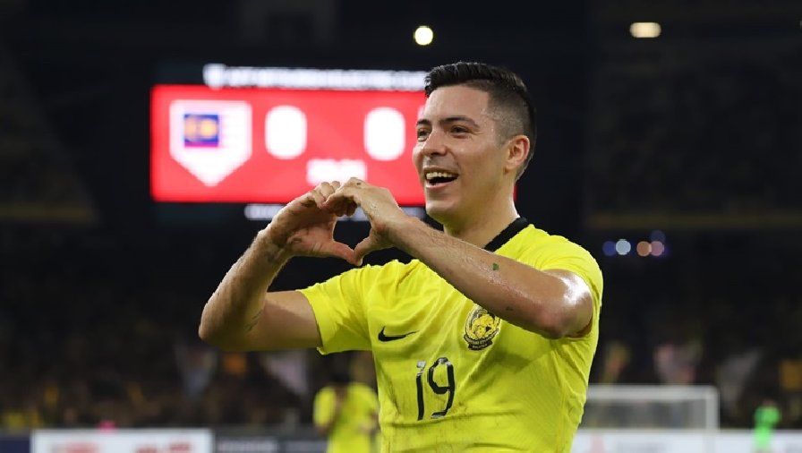 Sergio Aguero ghi bàn cho Malaysia ở trận gặp Lào