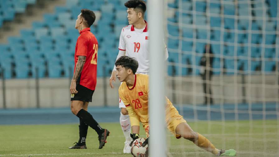AFC ca ngợi thủ môn Tuấn Hưng trong chiến thắng của U23 Việt Nam trước Timor Leste