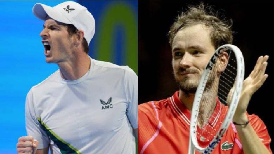 Lịch thi đấu tennis ngày 25/2: Chung kết Qatar Open - Medvedev vs Murray