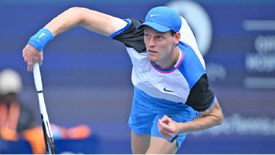 Kết quả tennis hôm nay 25/3: Medvedev và Sinner vào vòng 3 Miami Open