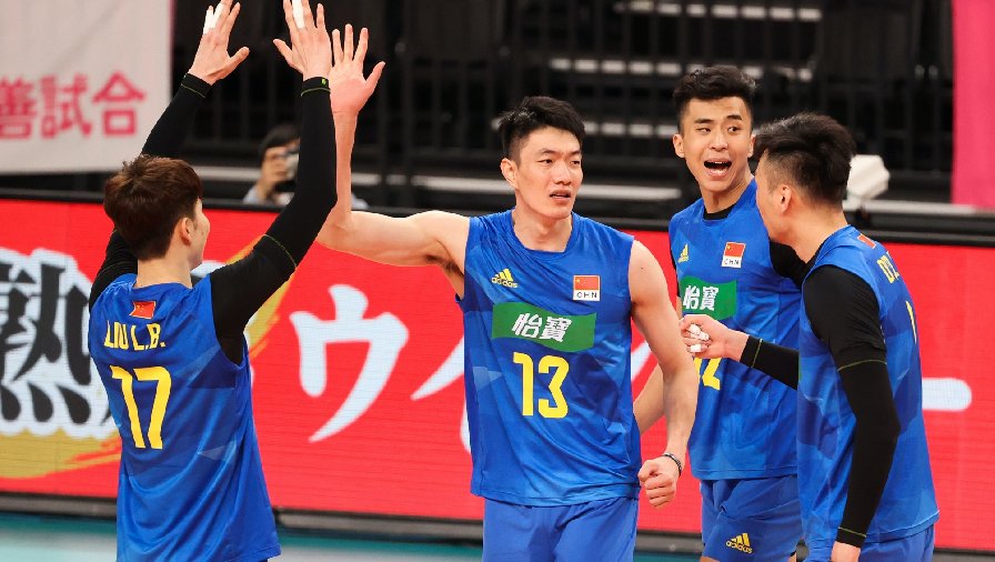Bóng chuyền nam Trung Quốc mang đội hình 'độc lạ' tới Volleyball Nations League 2023