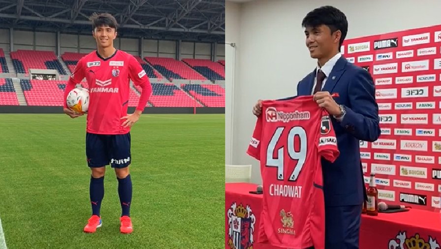 Tiền vệ Thái Lan chính thức gia nhập Cerezo Osaka