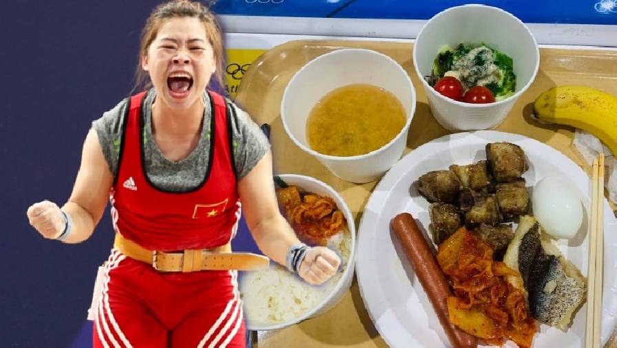 Cử tạ Olympic Tokyo 2021: VĐV Hoàng Thị Duyên ăn gì trước ngày thi đấu?