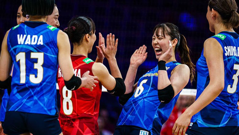 Tuyển bóng chuyền nữ Nhật Bản kiên cường hạ gục Thổ Nhĩ Kỳ để vào bán kết Volleyball Nations League 2025