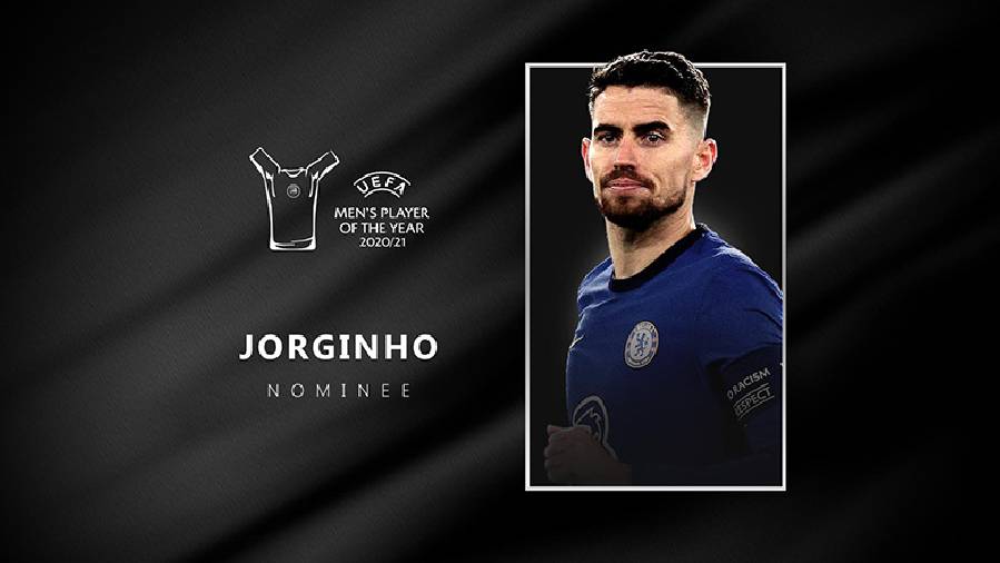 UEFA lộ thông tin Jorginho đoạt giải thưởng Cầu thủ xuất sắc nhất châu Âu 2020/21?