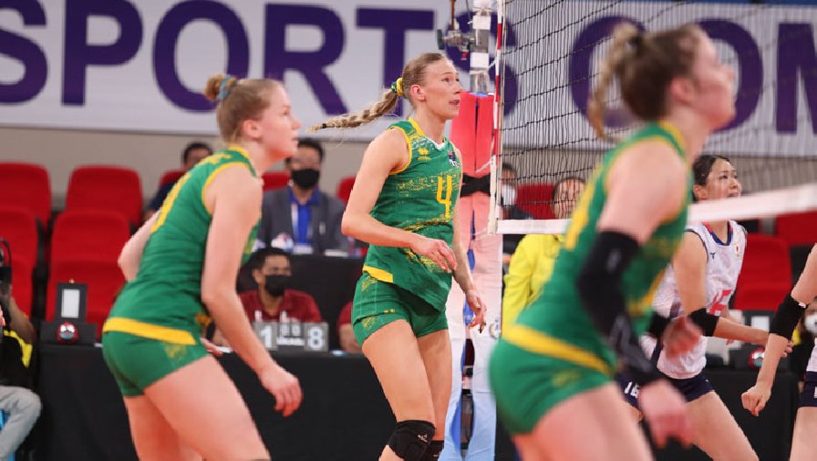 Thế chân Việt Nam, Australia nhận séc thua 'kinh hoàng' nhất Cúp bóng chuyền nữ châu Á 2022