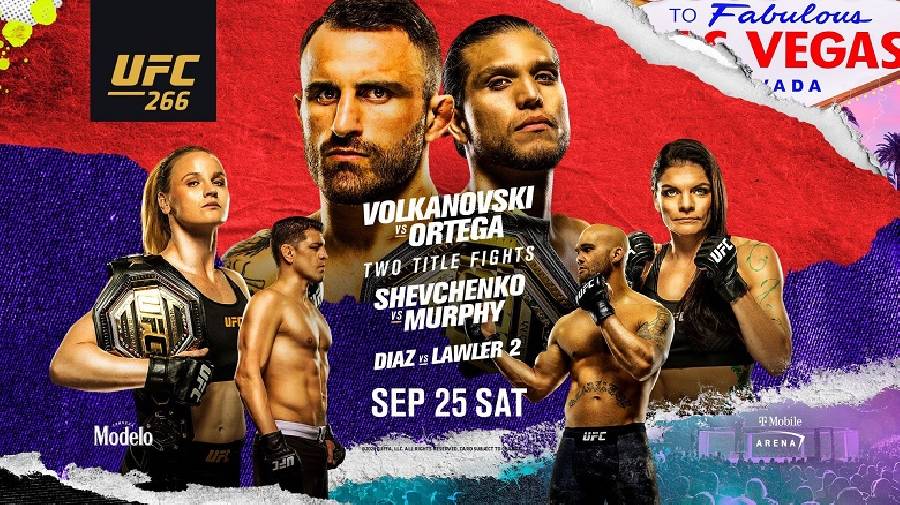 Xem trực tiếp UFC 266: Alexander Volkanovski vs. Brian Ortega