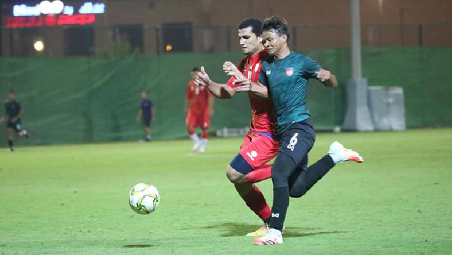 U23 Myanmar cầm hòa đội bóng UAE trong trận giao hữu 
