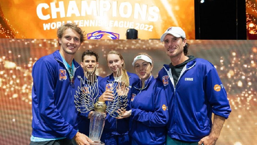 Dominic Thiem giúp đội Hawks đăng quang tại World Tennis League 2022