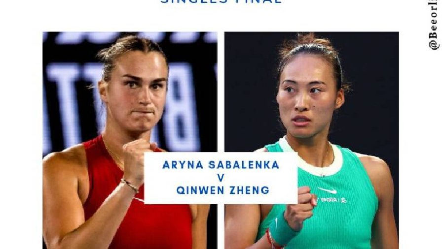 Kết quả tennis Úc Mở rộng ngày 26/1: Sabalenka và Zheng Qinwen vào chung kết