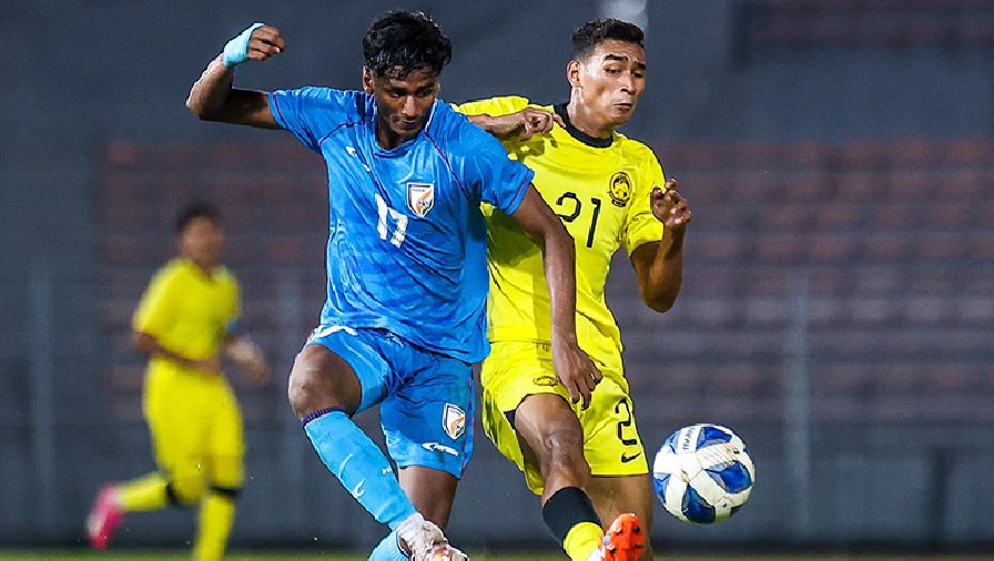 U23 Malaysia hòa Ấn Độ trước khi gặp Việt Nam ở VCK châu Á 2024