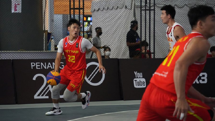 Bóng rổ nam Việt Nam gây ấn tượng trước Trung Quốc ở chặng 2 FIBA Nation League 2022