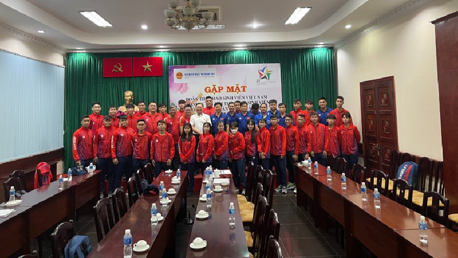 Việt Nam tham dự Đại hội thể thao sinh viên Đông Nam Á với 80 thành viên