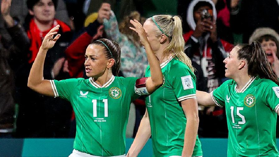 Ngôi sao Ireland ghi bàn thần sầu từ chấm đá phạt góc tại World Cup nữ 2023