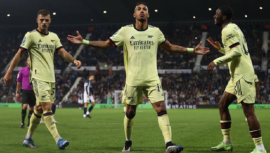 Video bàn thắng West brom vs Arsenal: Aubameyang lập hat-trick, Pháo thủ dạo chơi tennis