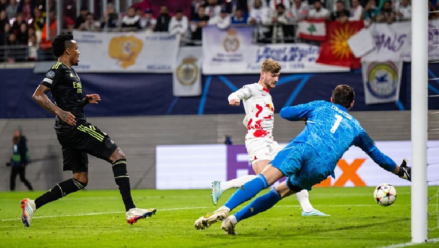 Kết quả RB Leipzig vs Real Madrid: Nhà ĐKVĐ ‘ngã ngựa’ trong bữa tiệc 5 bàn thắng