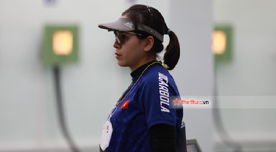 Xạ thủ Trịnh Thu Vinh tuột vé tranh suất dự Olympic ở giải bắn súng thế giới