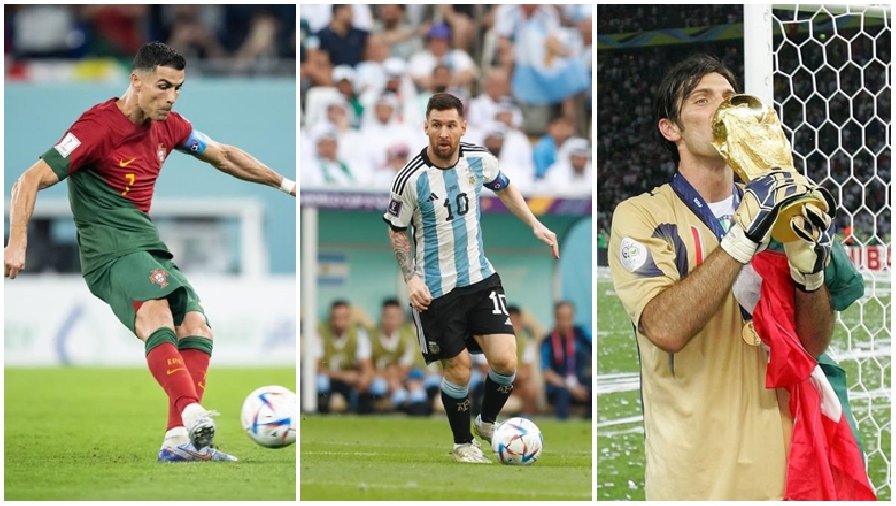 8 cầu thủ từng đá 5 kỳ World Cup trong lịch sử: Ronaldo, Messi sánh vai Matthaus và Buffon