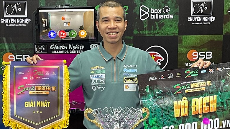 Say2 Master 3C - Predator Cup: Áp đảo Nguyễn Văn Tài, Trần Quyết Chiến lên ngôi vô địch