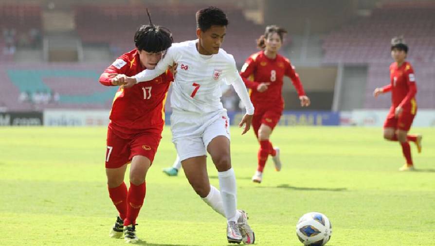 Kết quả Asian Cup nữ 2022: Việt Nam hòa Myanmar dù 2 lần bị dẫn bàn