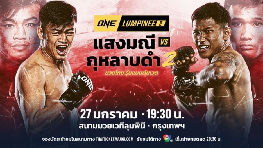 Link xem trực tiếp võ thuật ONE Championship Lumpinee 2