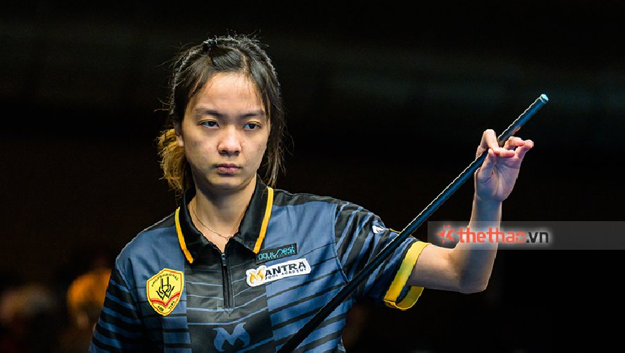 Nữ cơ thủ Indonesia loại số 1 thế giới Kelly Fisher ở tứ kết Alfa Las Vegas Open 2023
