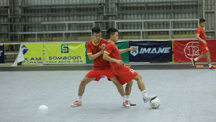 ĐT Futsal Việt Nam tập cải thiện dứt điểm sau trận thua CLB Thammasat