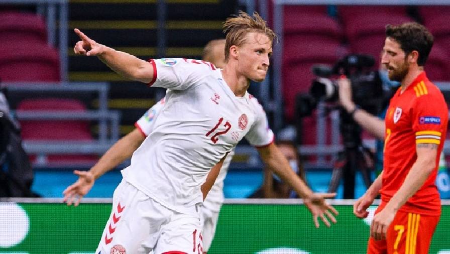 Kết quả Xứ Wales vs Đan Mạch 0-4: Người hùng mới Kasper Dolberg