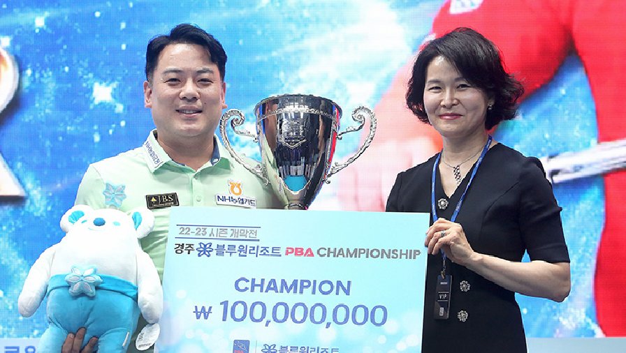 Cho Jae Ho đánh bại David Zapata, vô địch PBA Championship 2022