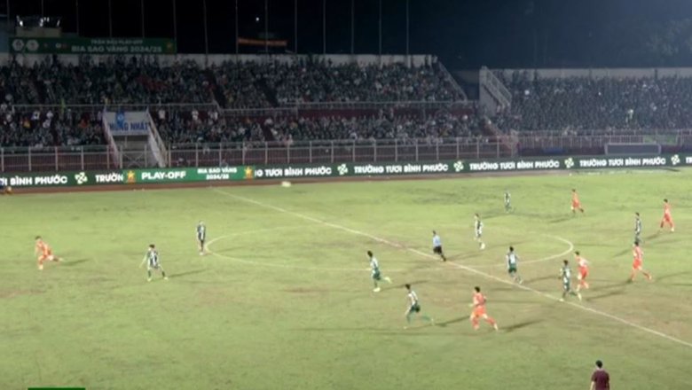 VAR vào cuộc, Đà Nẵng có bàn thắng trước Bình Phước ở trận playoff