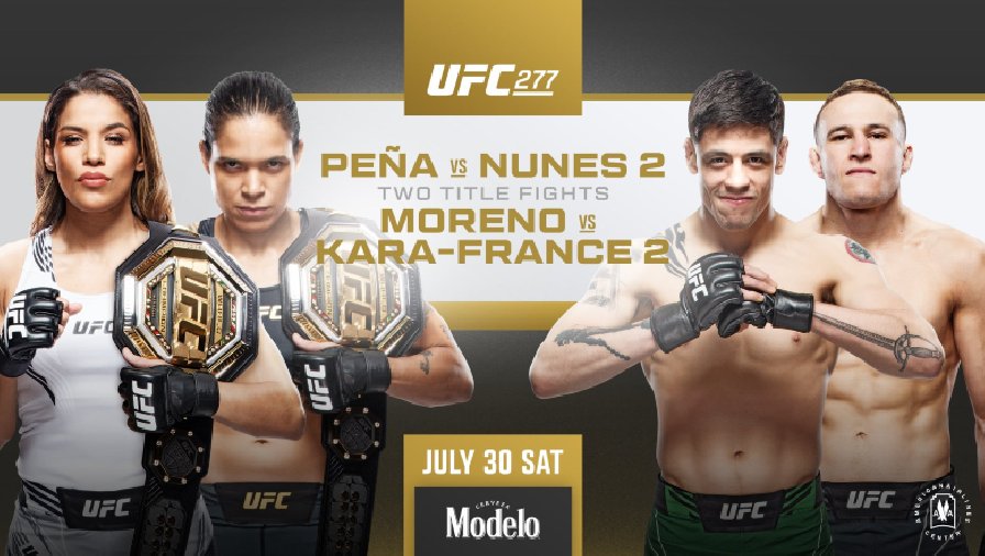 Lịch thi đấu UFC 277: Pena vs Nunes 2