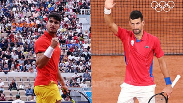 Lịch thi đấu tennis Olympic Paris hôm nay 27/7: Djokovic và Alcaraz đánh trận ra quân