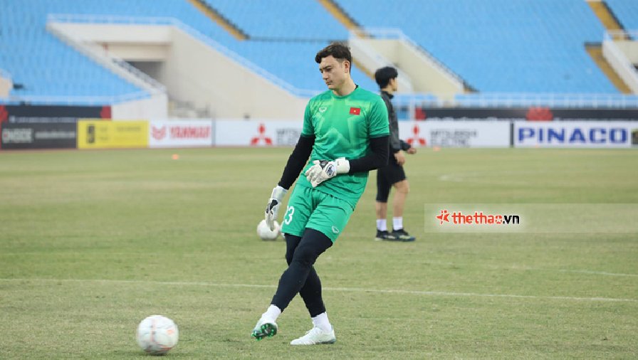CLB Bình Định thay Văn Lâm, Đức Chinh sau hiệp 1 trận cuối mùa V.League 2023