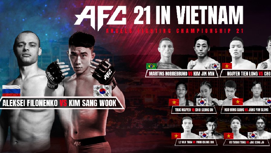 AFC 21 là sự kiện MMA đầu tiên ở Việt Nam được tính thành tích thi đấu chuyên nghiệp