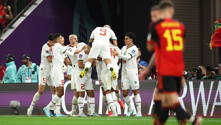 Kết quả bóng đá Bỉ vs Morocco: ‘Dị nhân’ bóng chết hạ gục gã khổng lồ
