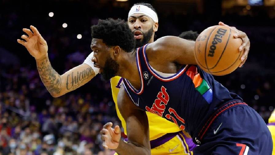 Kết quả bóng rổ NBA ngày 28/1: Philadelphia 76ers vs LA Lakers - Không LeBron, không chiến thắng